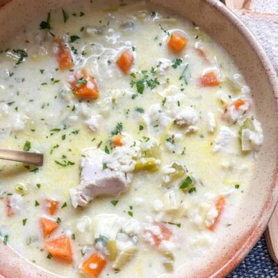 Creamy Sweet Potato Soup With Aromatic Wild Rice