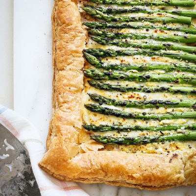 Creamy Swiss Cheese And Asparagus Pastry Roll