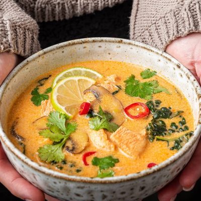 Creamy Thai Coconut Chicken Soup Recipe