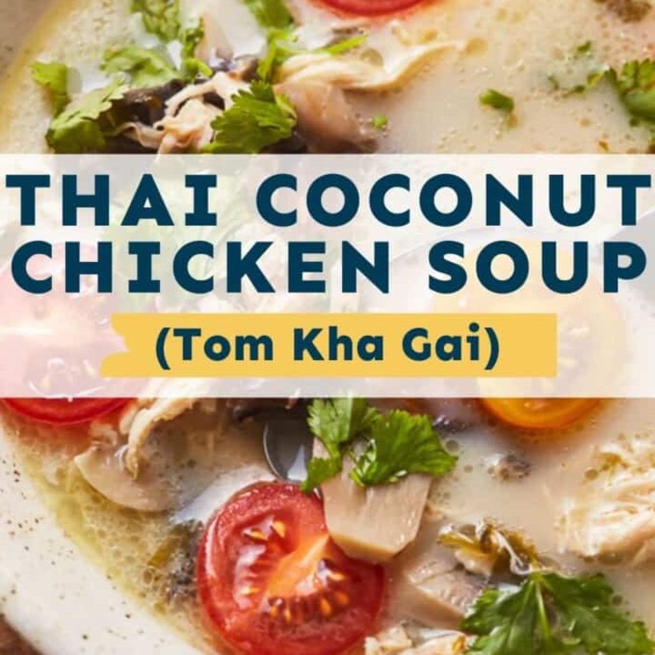 Creamy Thai Coconut Chicken Soup (Tom Kha Gai)