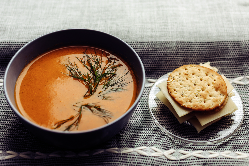 Creamy Tomato Soup With Fennel And Dill