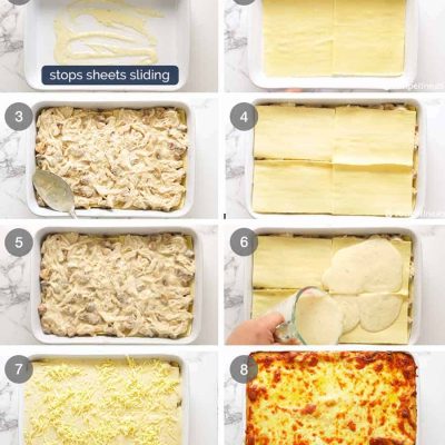 Creamy White Chicken And Cheese Lasagna Recipe