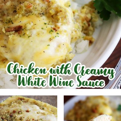 Creamy White Wine Stuffed Chicken Breast Recipe