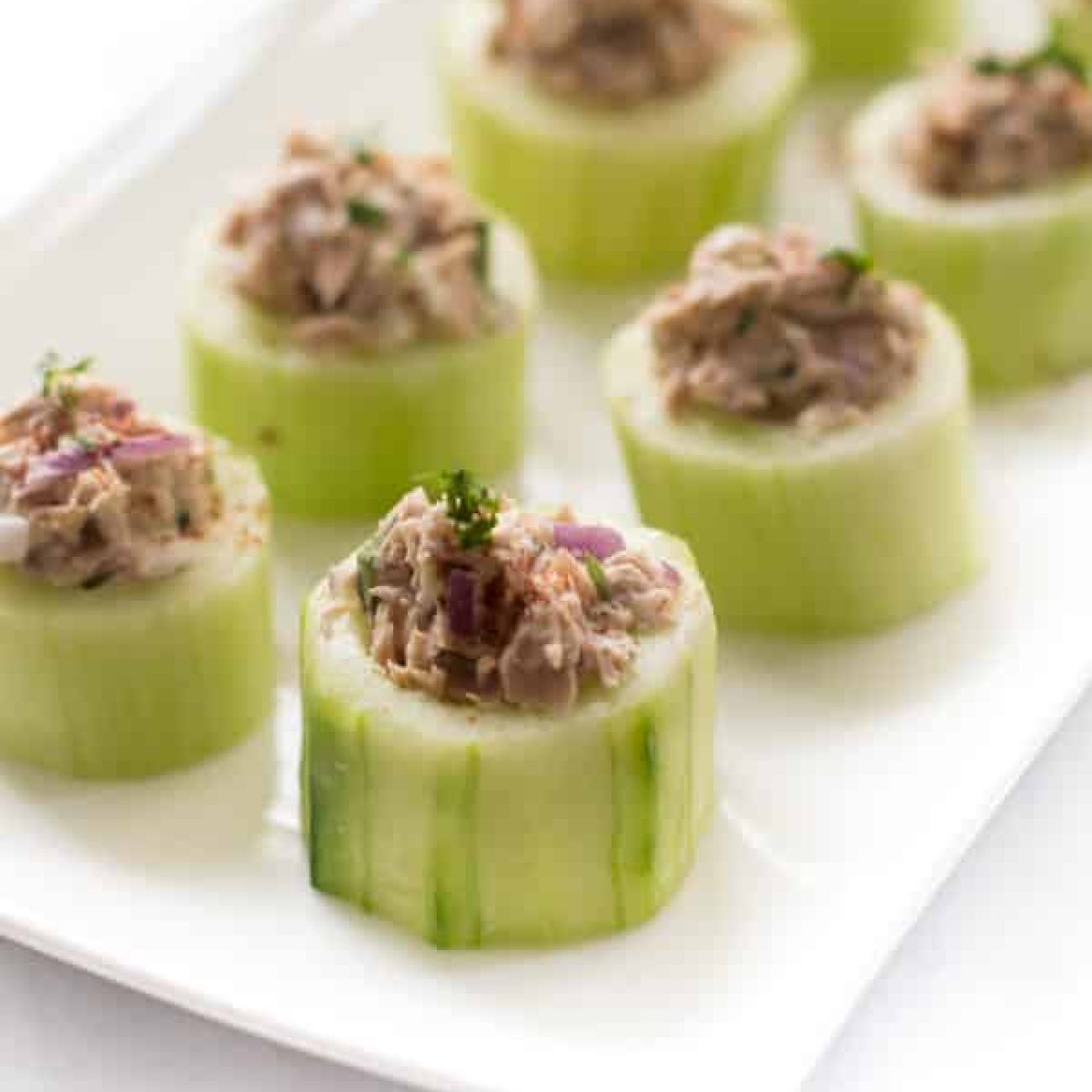 Crisp Cucumber Cups Stuffed with Flavorful Fillings