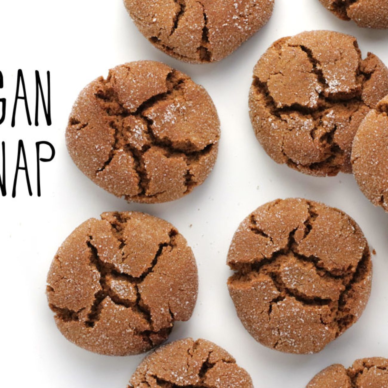 Crispy and Chewy Vegan Ginger Snap Cookies Recipe