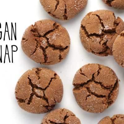 Crispy And Chewy Vegan Ginger Snap Cookies Recipe