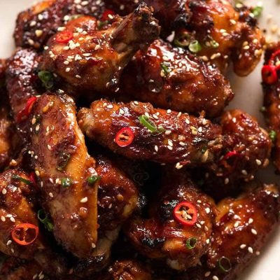 Crispy Asian-Style Spicy Chicken Wings Recipe