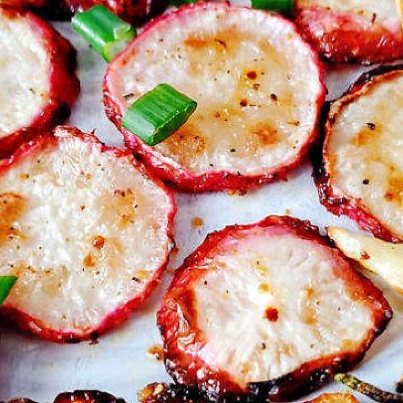 Crispy Baked Radish Chips Low Fat/Low Carb