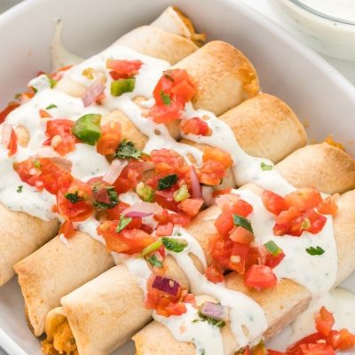 Crispy Baked Southwestern Turkey Taquitos Recipe