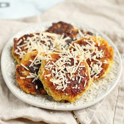 Crispy Cheesy Zucchini Fritters Recipe