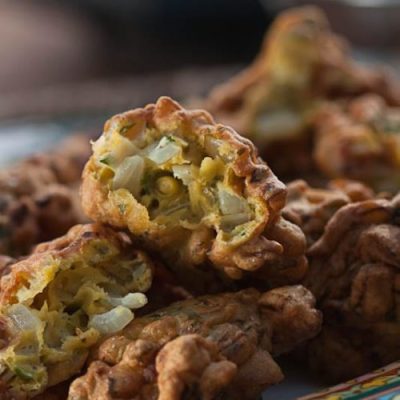 Crispy Eggplant Fritters With Spicy Yogurt Sauce - Perfect Appetizer!