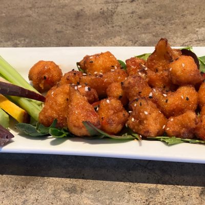 Crispy Firecracker Cauliflower Bites