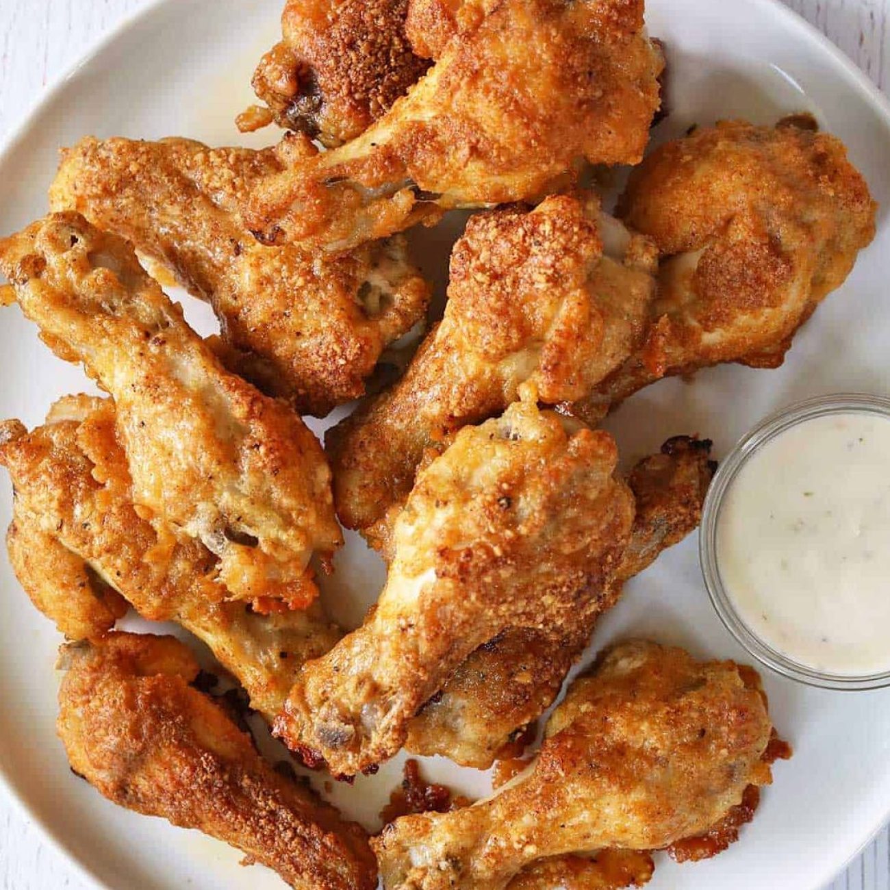 Crispy Garlic Chicken Wings