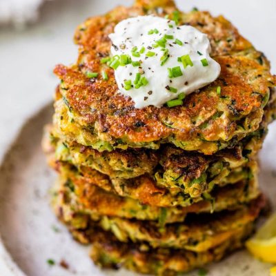 Crispy Golden Yellow Squash Fritters