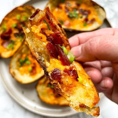 Crispy Loaded Taco-Stuffed Potato Skins Recipe