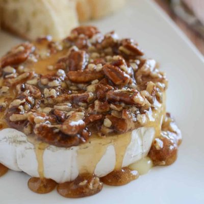 Crispy Nut-Crusted Brie With Sweet Glaze