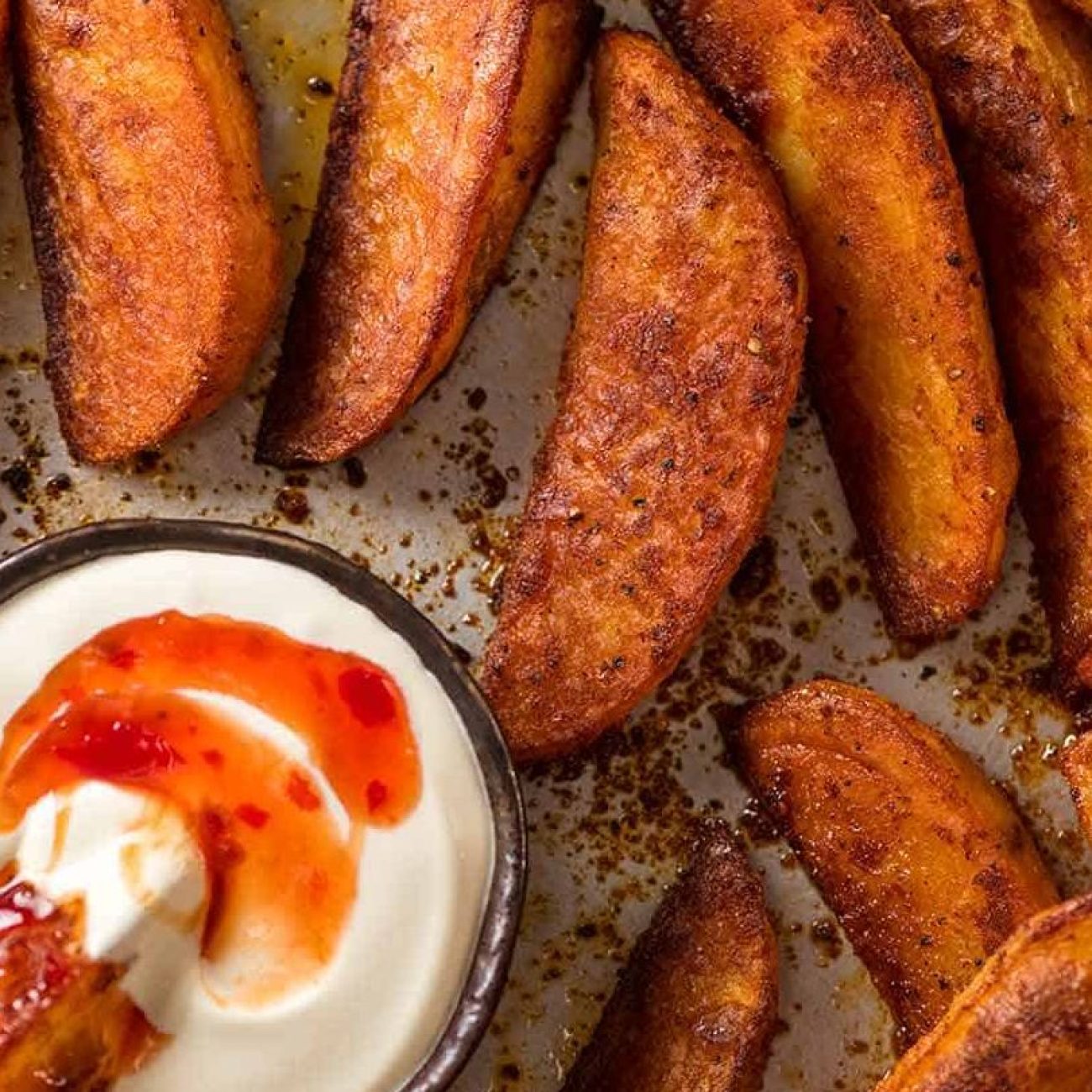 Crispy Oven-Baked Spicy Potato Wedges