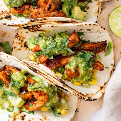 Crispy Pan-Fried Tortillas With Homemade Tomatillo Salsa Recipe