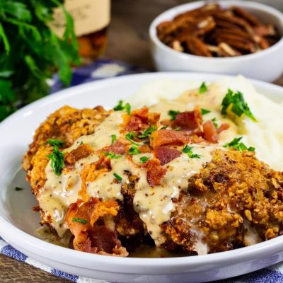 Crispy Pecan-Crusted Chicken With Zesty Mustard Sauce