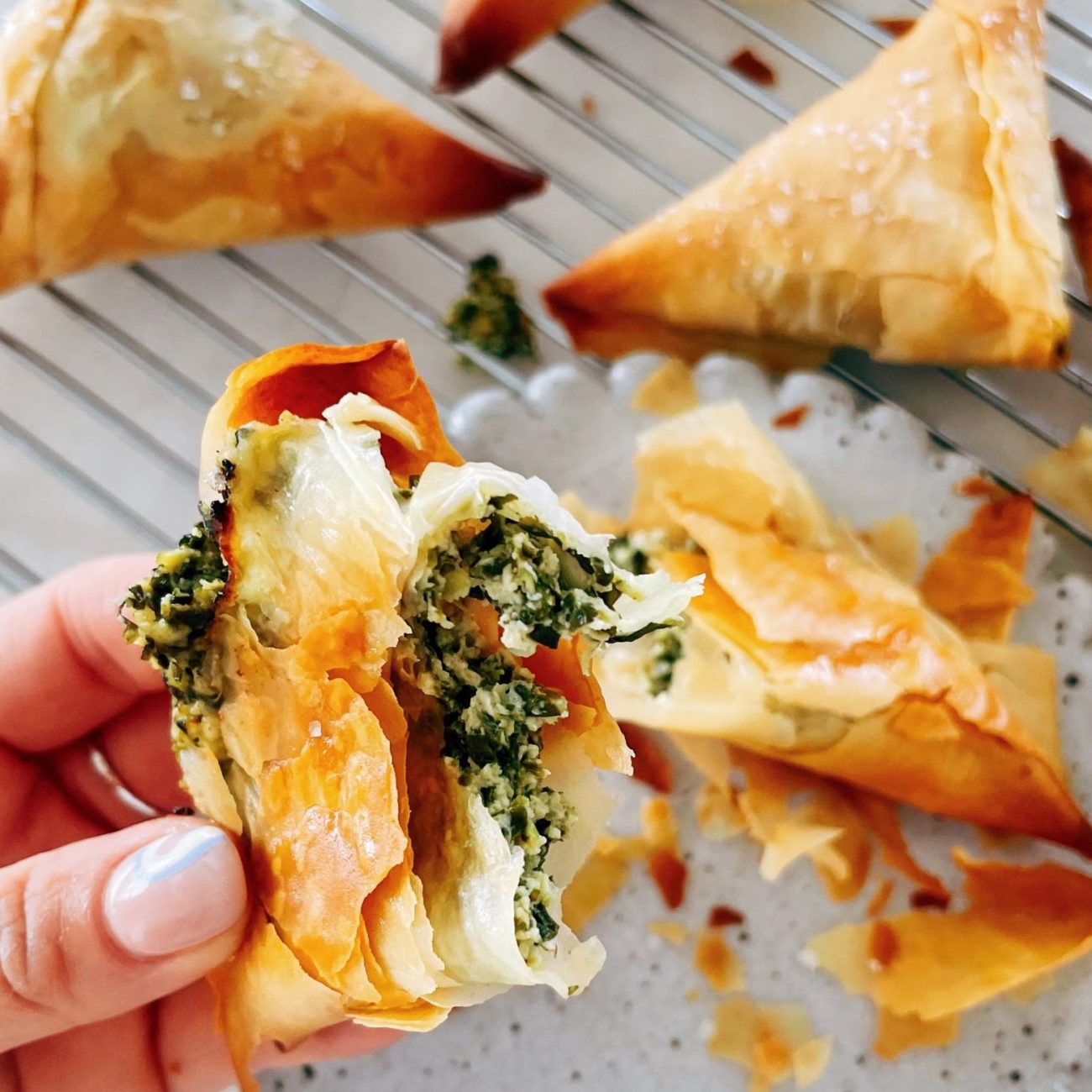 Crispy Phyllo-Wrapped Tofu Bites