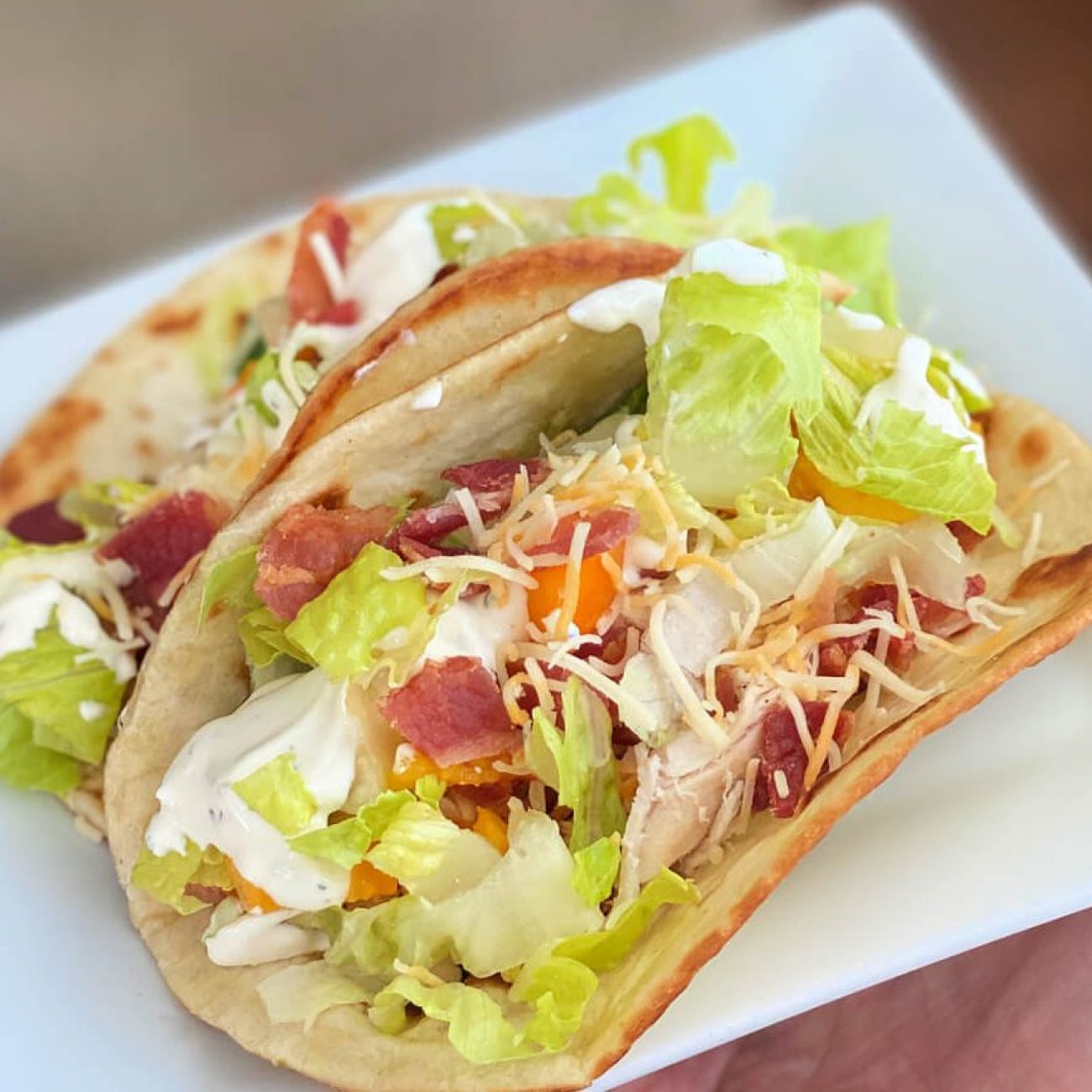 Crispy Southern-Style Chicken and Bacon Tacos Recipe