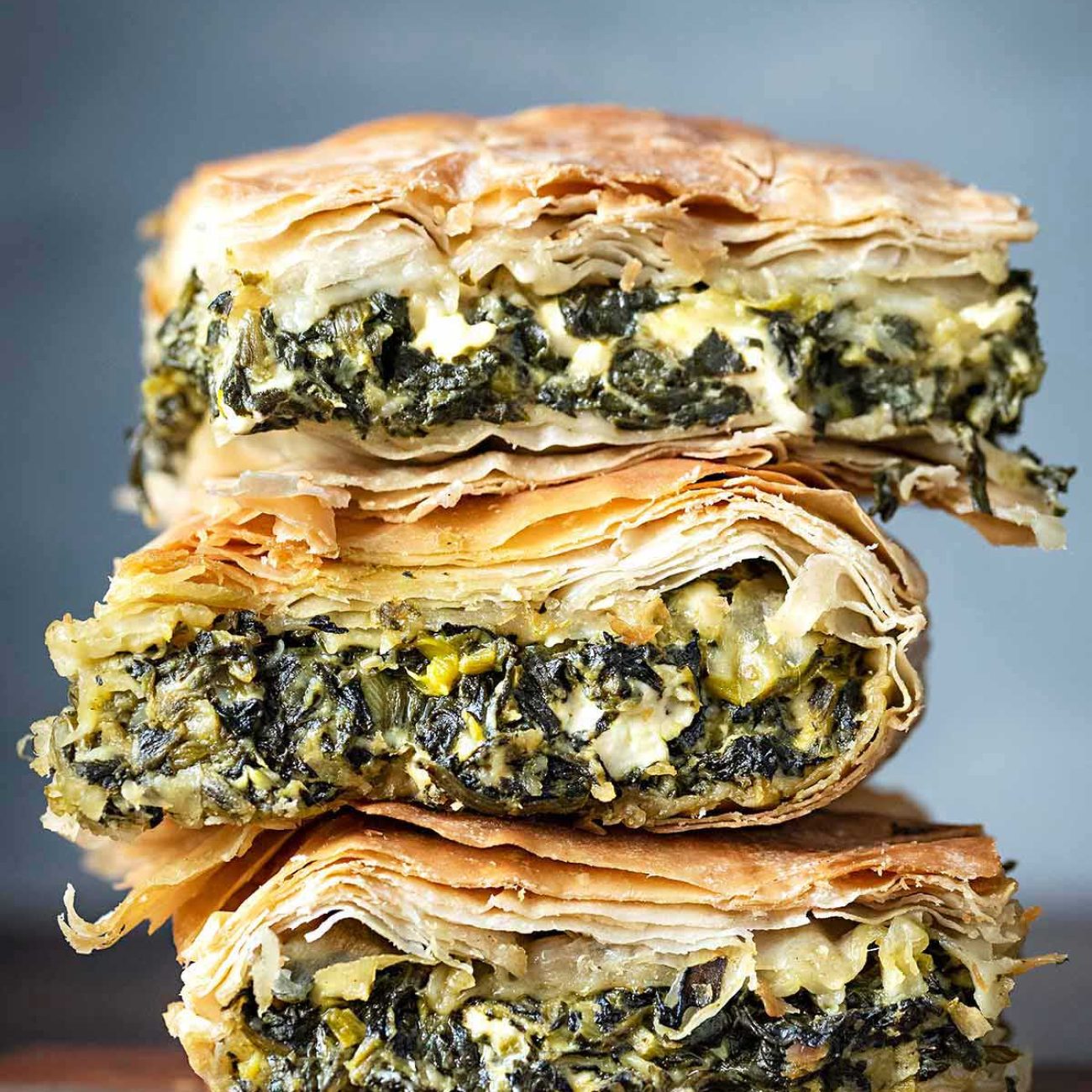 Crispy Spinach and Feta Phyllo Triangles Recipe