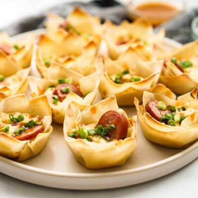 Crispy Spinach Wonton Delights