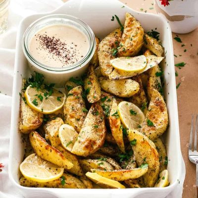 Crispy Sumac-Spiced Baked Potato Wedges Recipe