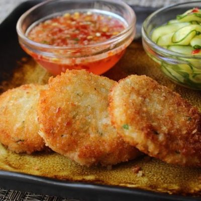 Crispy Sweet Chili Shrimp Cakes