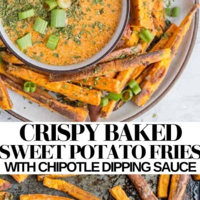 Crispy Sweet Potato Fries With Spicy Kefir Chipotle Dip