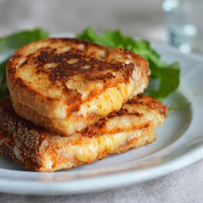 Crispy Swiss Cheese And Tomato Toastie Recipe