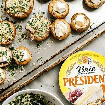 Crme De Brie Stuffed Mushrooms