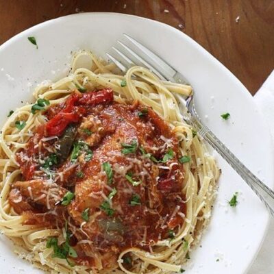 Crock Pot Chicken Cacciatore