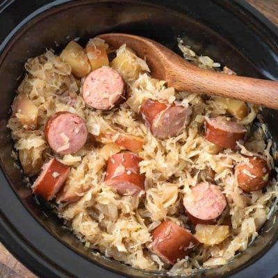 Crock Pot Sauerkraut Supper