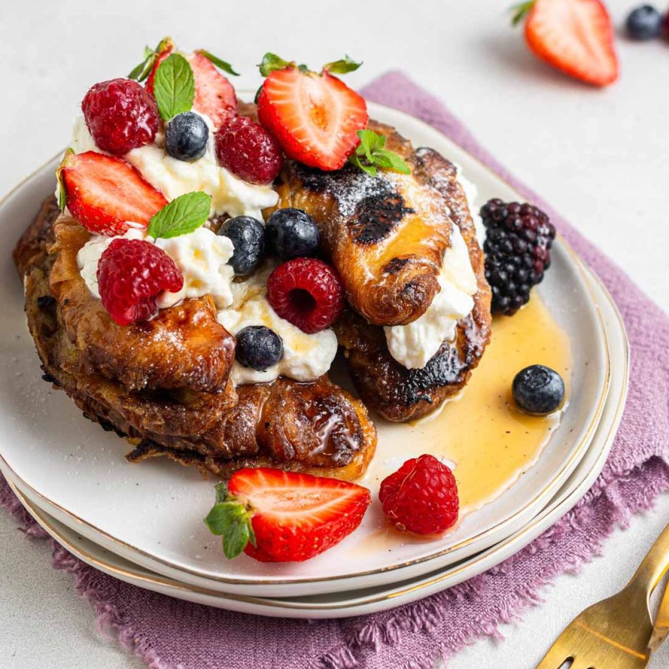 Croissant French Toast With Soft