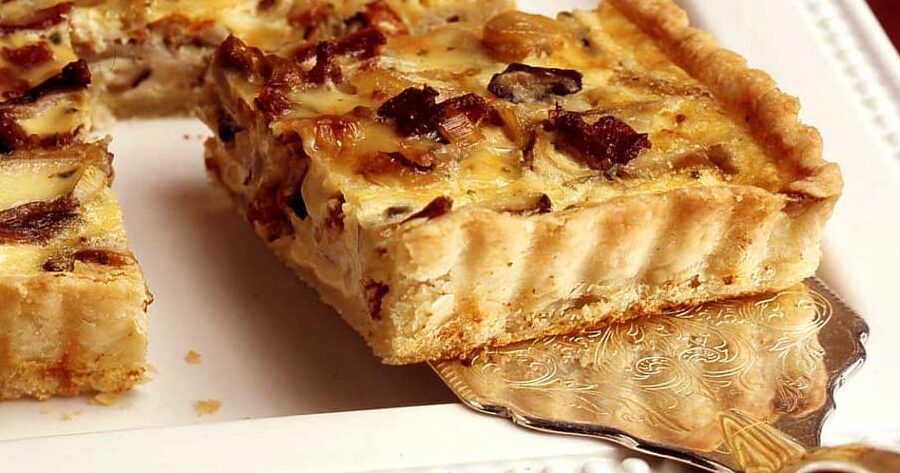 Crostata With Mushrooms And Pancetta