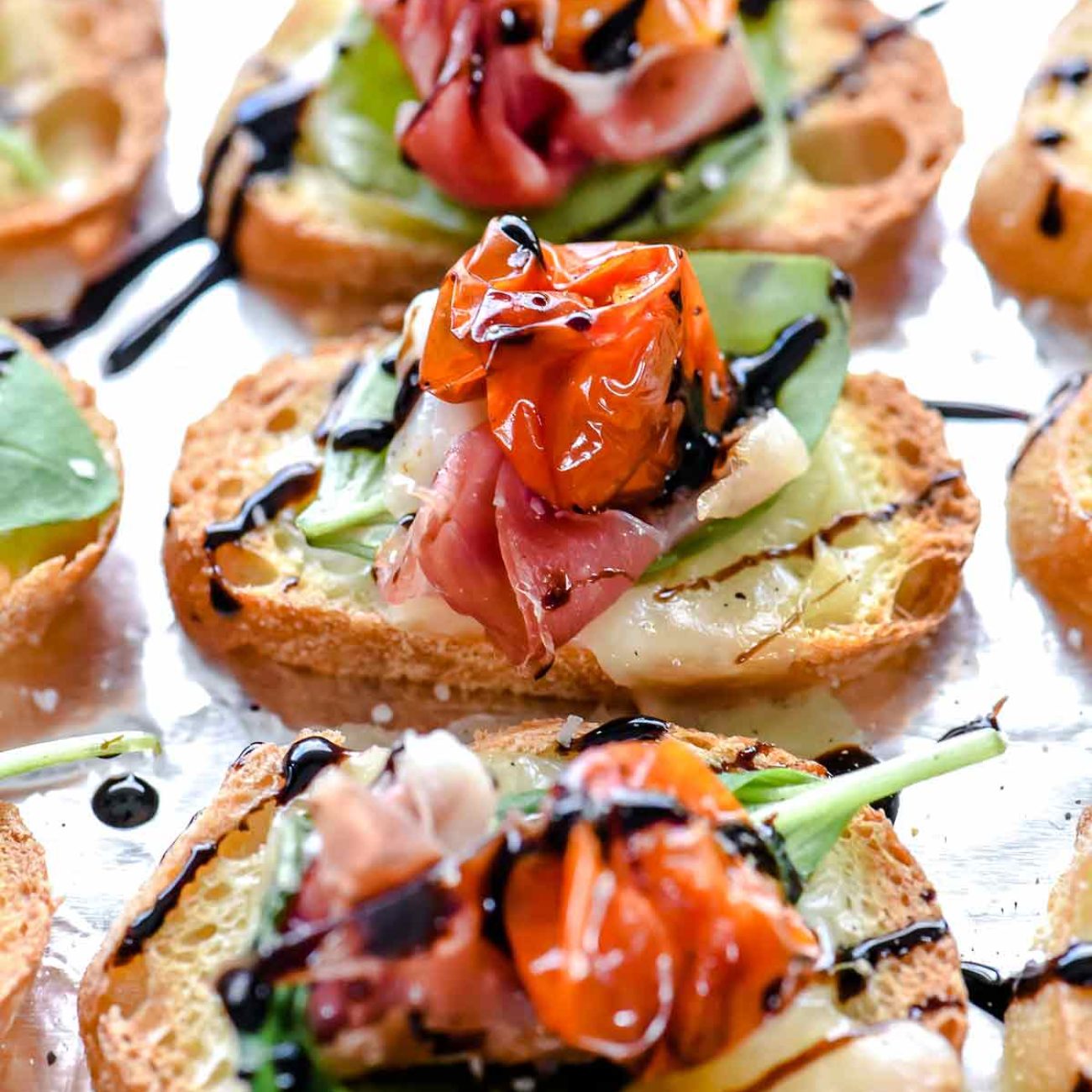 Crostini With Fresh Mozzarella And