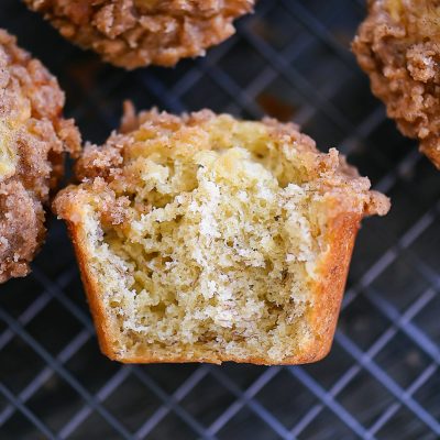 Crumb Topped Banana Muffins