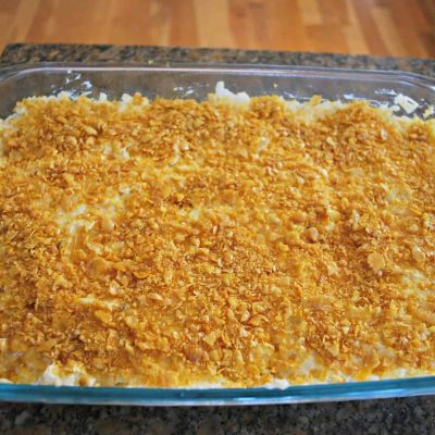 Crunchy Corn Flake Topped Squash Casserole Recipe