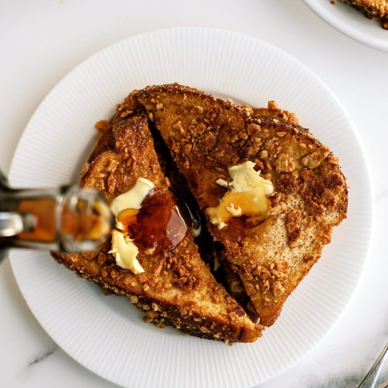 Crunchy Maple Nut French Toast