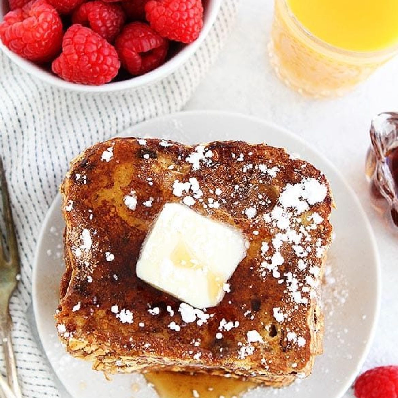 Crunchy Raisin Bread French Toast