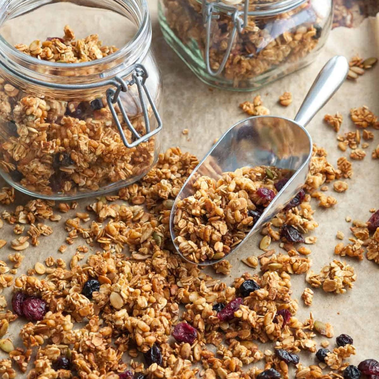 Crunchy Walnut and Whole Wheat Granola Recipe