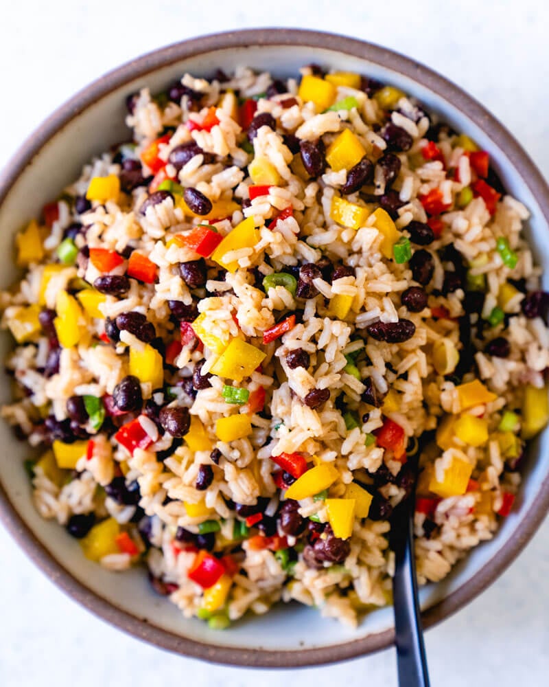 Cuban Beans And Rice Salad