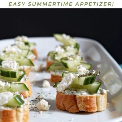 Cucumber Bruschetta No Bread