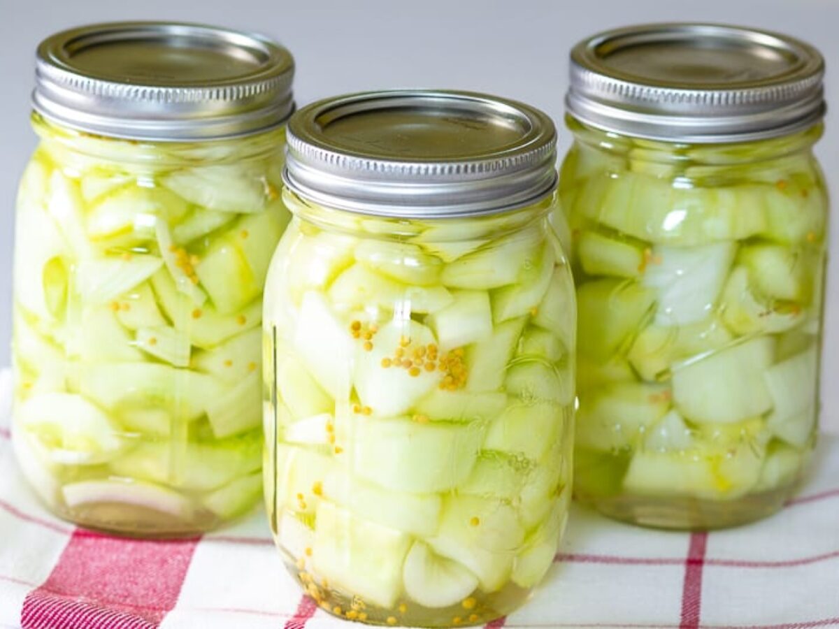 Cucumber Onion Mustard Pickles