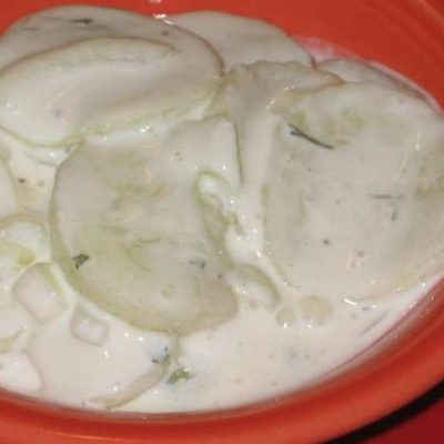 Cucumbers In Sour Cream