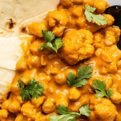 Curried Cauliflower And Chickpeas