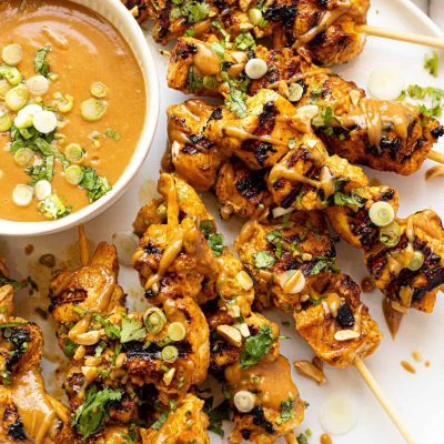 Curried Chicken Skewers With Toasted