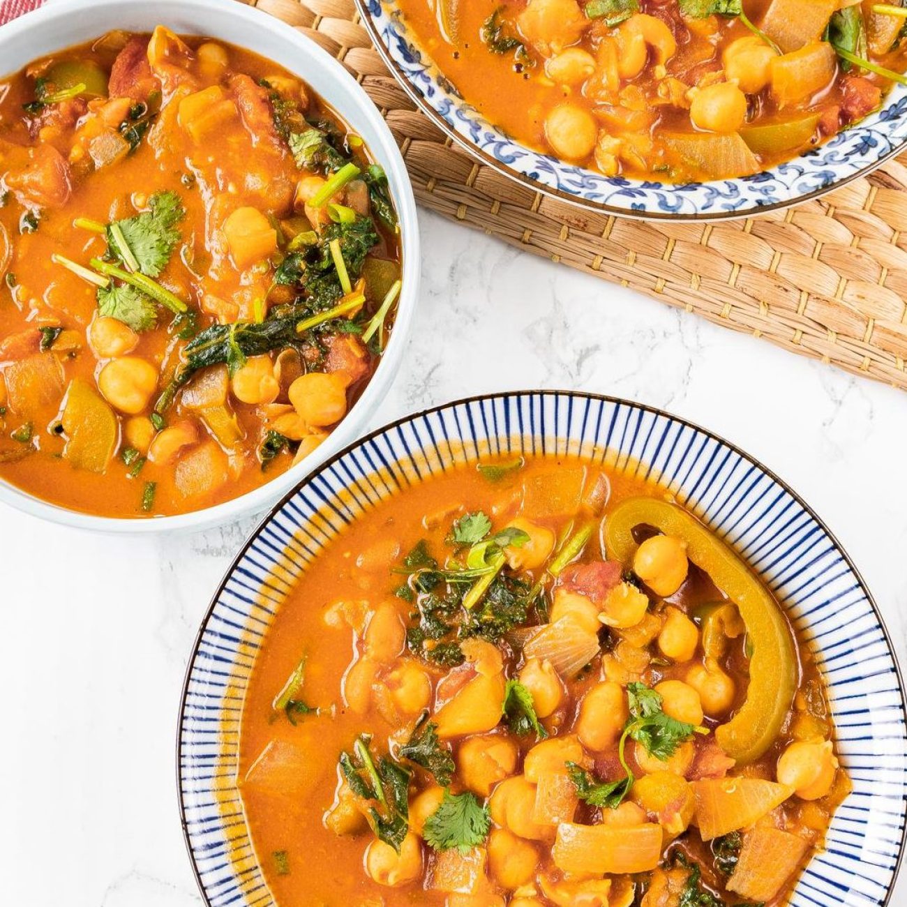 Curried Chickpeas & Kale