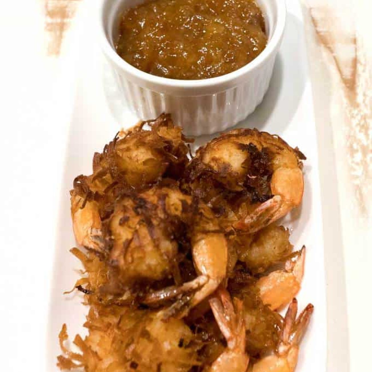 Curried Shrimp With Marmalade Soy Dip